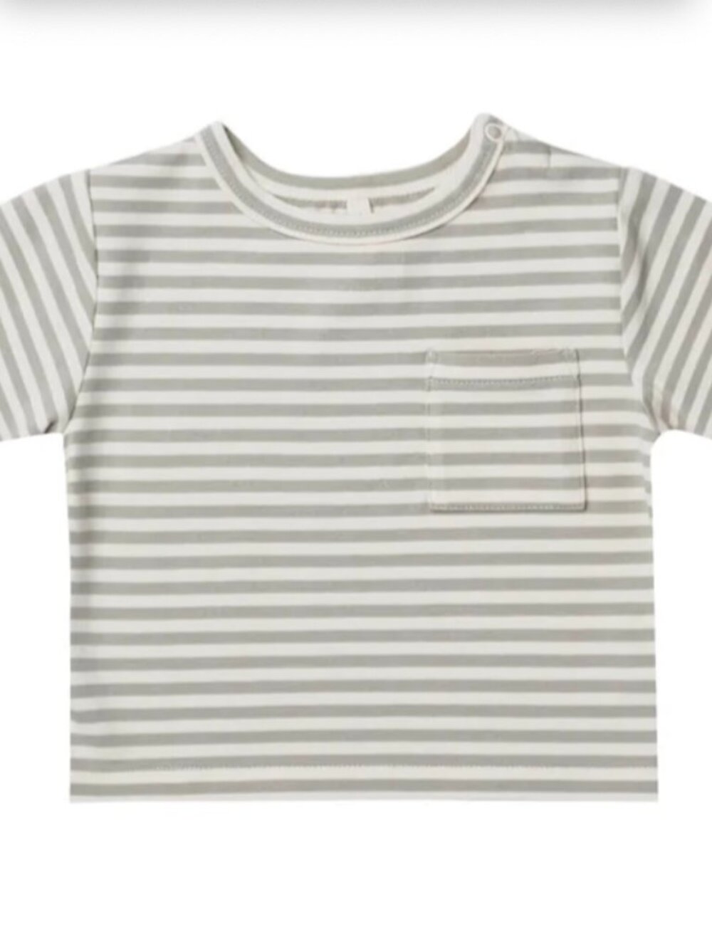 Toddler Quincy Mae Organic Cotton Boxy Pocket Striped Tee, Size: 2-3Y